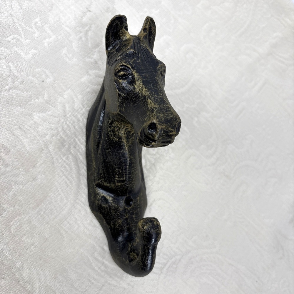 Antique Coat Hook Horse Aluminum 5.75" Tall Bronze Look NIB Equestrian